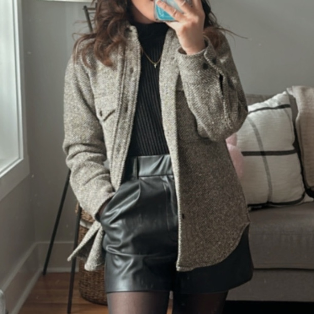Zara High Waist Black Shorts